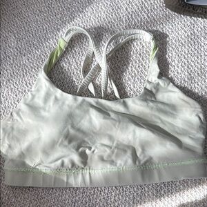 Lululemon Green Sports Bra with Racerback